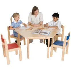 Primary Wooden Stacking Chairs (Pack Of 2) -Sico Store 005879