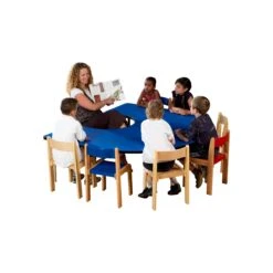 Adjustable Height Horseshoe Top Table