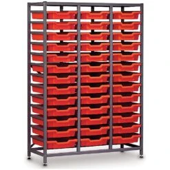 Gratnells 3 Column Midi 39 Tray Storage Rack