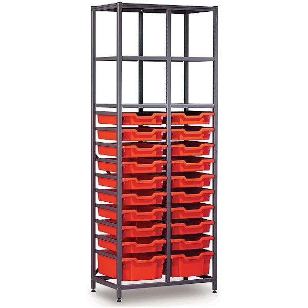 Gratnells 2 Column High 20 Tray Storage Rack 1 Gratnells 2 Column High 20 Tray Storage Rack