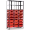 Gratnells 3 Column High 27 Tray Storage Rack