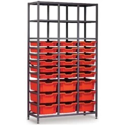 Gratnells 3 Column High 27 Tray Storage Rack
