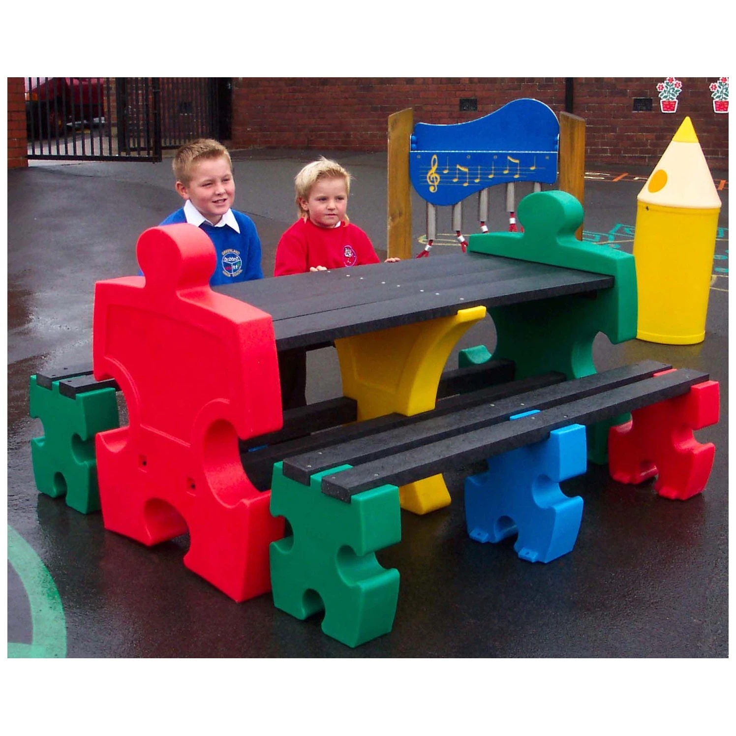 Outdoor Jigsaw Table & Bench Sets 1 Outdoor Jigsaw Table & Bench Sets