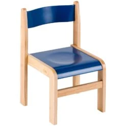 Primary Wooden Stacking Chairs (Pack Of 2)