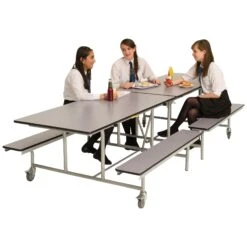 Rectangular Mobile Folding Bench Unit
