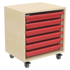 6 Tray Mobile Art & Paper Storage Unit