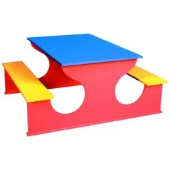 Rectangular Rainbow Bench Table