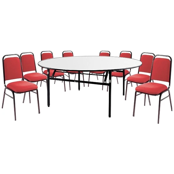 6ft Round Soft Top Table & 8 Mayfair Chairs 1 6ft Round Soft Top Table & 8 Mayfair Chairs
