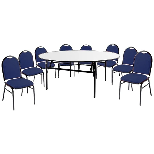 6ft Round Soft Top Table & 8 Grosvenor Chairs 1 6ft Round Soft Top Table & 8 Grosvenor Chairs