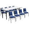 6ft Rectangular Soft Top Table & 8 Mayfair Chair Bundle