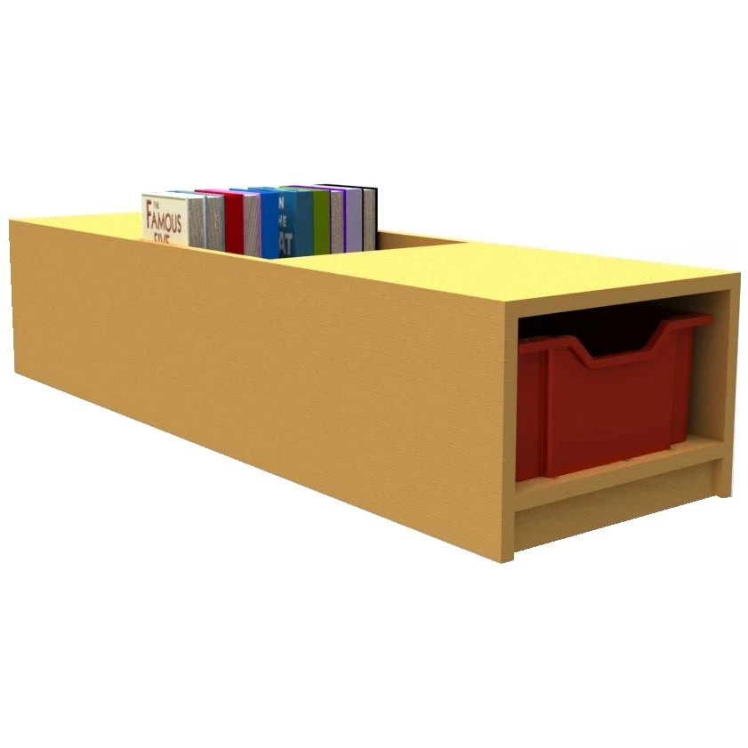 Curve Book & Seat Storage Unit 2 Curve Book & Seat Storage Unit - Image 2