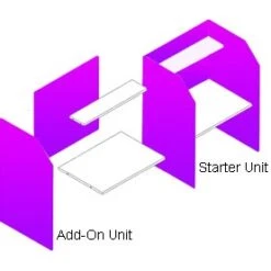 Double Sided Study Carrel 5 Double Sided Study Carrel -Sico Store 039963