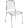 Pure Transparent Cafe Chair In Clear Finish