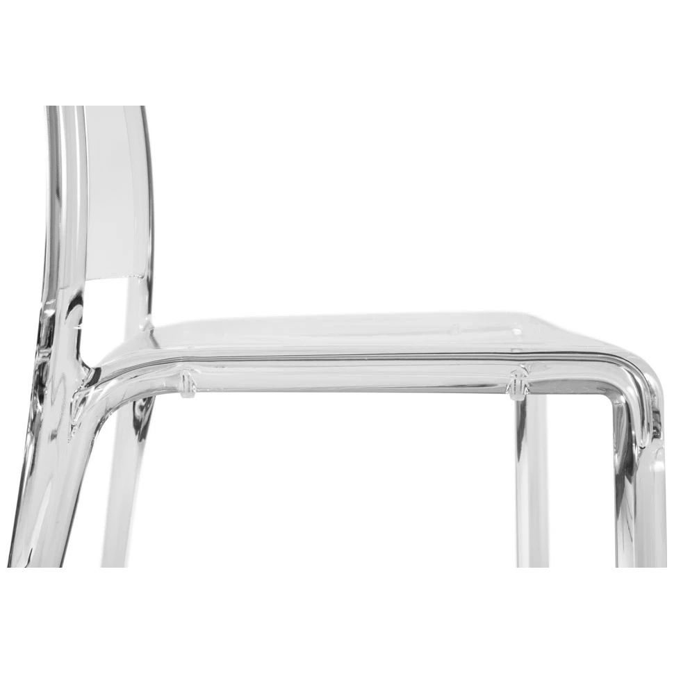 Pure Transparent Cafe Chair In Clear Finish 4 Pure Transparent Cafe Chair In Clear Finish - Image 4