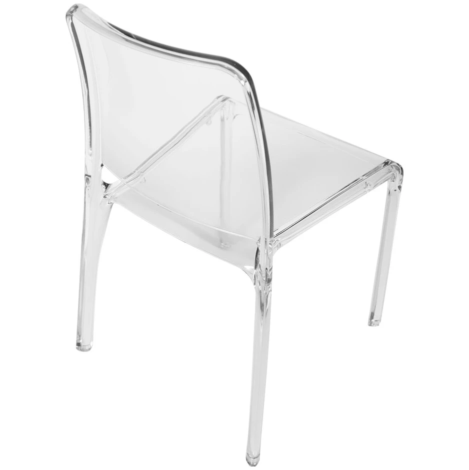Pure Transparent Cafe Chair In Clear Finish 2 Pure Transparent Cafe Chair In Clear Finish - Image 2