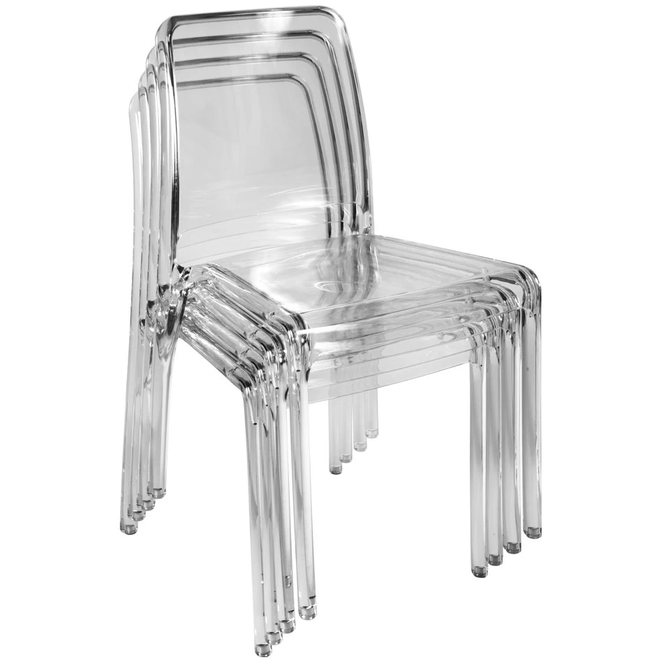 Pure Transparent Cafe Chair In Clear Finish 8 Pure Transparent Cafe Chair In Clear Finish - Image 8
