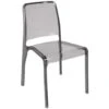 Pure Transparent Cafe Chair In Smoked Finish