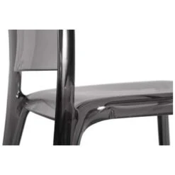 Pure Transparent Cafe Chair In Smoked Finish -Sico Store 042268