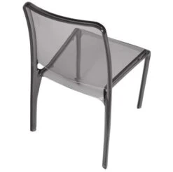 Pure Transparent Cafe Chair In Smoked Finish -Sico Store 042271