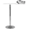 Elite Round Bar Table Chrome Trumpet Base