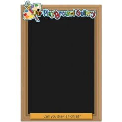 Our Gallery Portrait Chalkboard