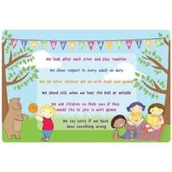 Garden Picnic Playground Rules School Sign