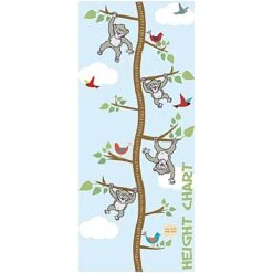 Monkeys Height Chart Sign