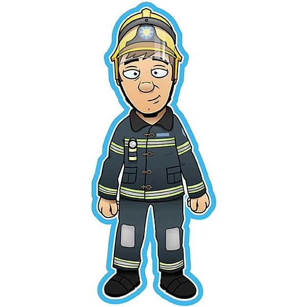 People At Work Fireman Sign 1 People At Work Fireman Sign