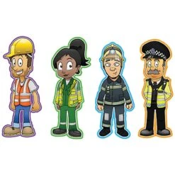 People At Work Set Of 4 Signs