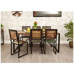 Accrington Reclaimed Wood Dining Chairs (Pack Of 2) -Sico Store 070527
