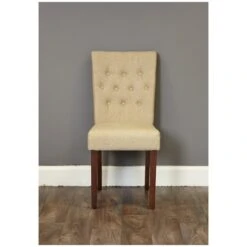 Fernhurst Solid Walnut Upholstered Dining Chairs (Pair) 6 Fernhurst Solid Walnut Upholstered Dining Chairs (Pair) -Sico Store 073032