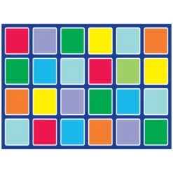 Rainbow Rectangular Outdoor Play Placement Mat -Sico Store 076229