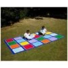 Rainbow Rectangular Outdoor Play Placement Mat