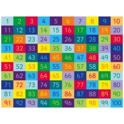 Rainbow 1-100 Numbers Carpet -Sico Store 076400