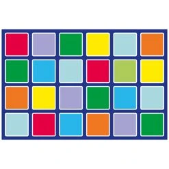 Rainbow Rectangle Placement Carpet -Sico Store 076405