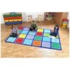 Rainbow Rectangle Placement Carpet