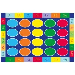 Rainbow ABC Rectangle Placement Carpet -Sico Store 076411