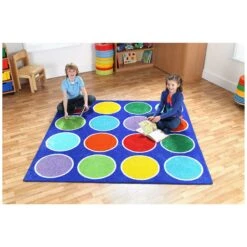 Rainbow Circle Placement Carpet