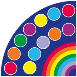 Rainbow Corner Placement Carpet -Sico Store 076440