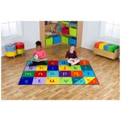 Rainbow Alphabet Carpet