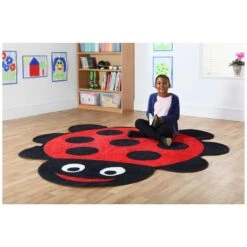 Back To Nature Ladybird Shaped Carpet