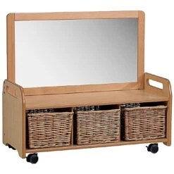 Millhouse Low Mobile Mirror Storage Unit