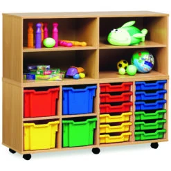 Open Storage Unit With 4 Compartments -Sico Store 076807