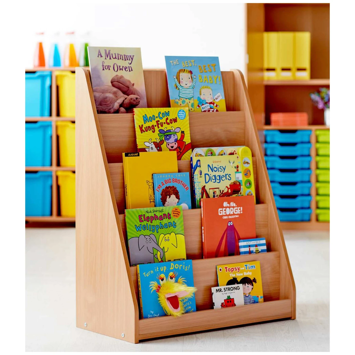 Library Unit With 5 Tiered Fixed Shelves 2 Library Unit With 5 Tiered Fixed Shelves - Image 2