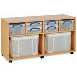 Really Useful Box Combination Storage Unit 4 X 4L / 2 X 9L / 2 X 35L