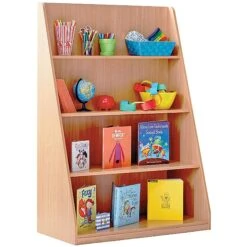 Library Unit With 4 Fixed Straight Shelves