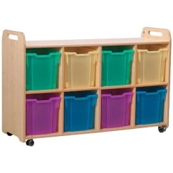 Millhouse 4 Column Shelf Storage Unit With Trays