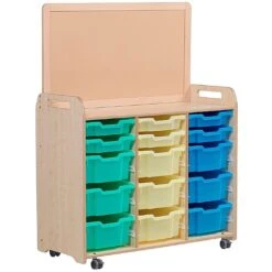 Millhouse 3 Column Variety Tray Storage Unit With Display Add-On