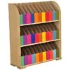 3 Shelf Foolscap Maple Bookcase