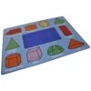 3D Geometric Shapes Rug